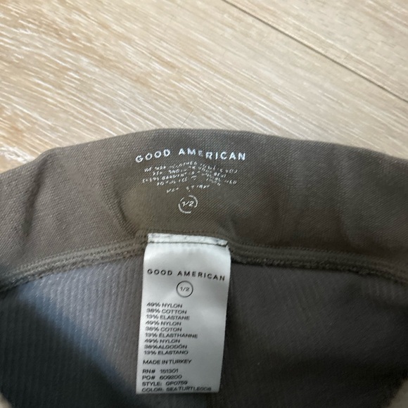 Good American Seamless‎ Chunky Rib Sea Turtle Green High Rise Leggings - Picture 4 of 6